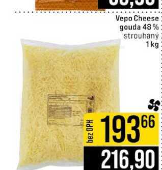 Vepo Cheese gouda 48% strouhaný 1kg