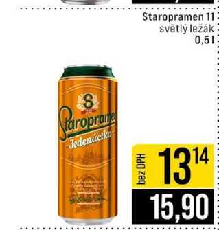 Staropramen 11 světlý ležák 0,5l