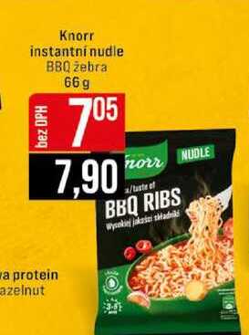Knorr instantní nudle BBQ žebra 66 g 