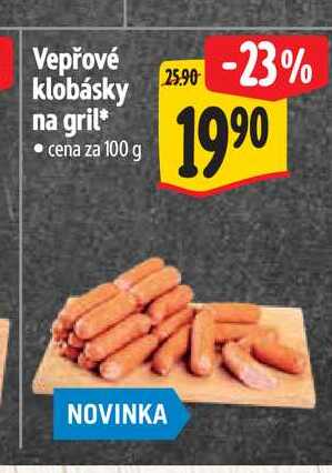 Vepřové klobásky na gril 100 g