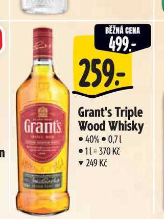   Grant's Triple Wood Whisky0,7 l