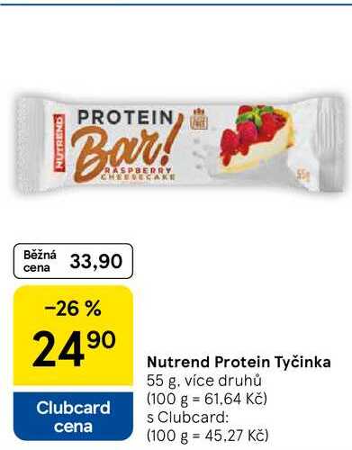 Nutrend Protein Tyčinka, 55 g 