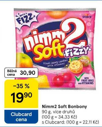 Nimm2 Soft Bonbony, 90 g, více druhů  