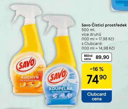 Savo Čisticí prostředek, 500 ml