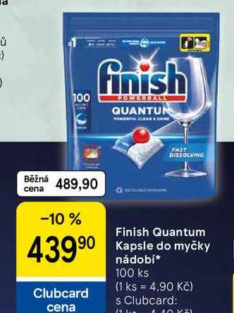 Finish Quantum Kapsle do myčky nádobí, 100 ks  