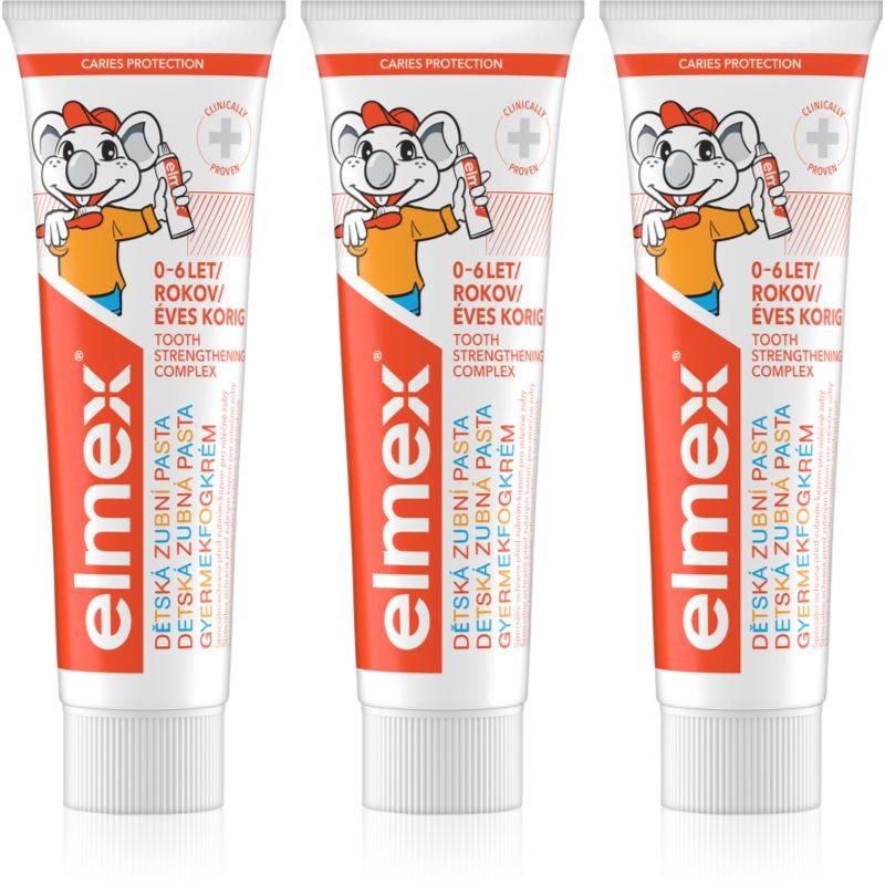 Elmex Caries Protection Kids zubní pasta pro děti 3 x 50 ml