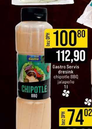 Gastro Servis dresink chipotle BBQ jalapeño 1l
