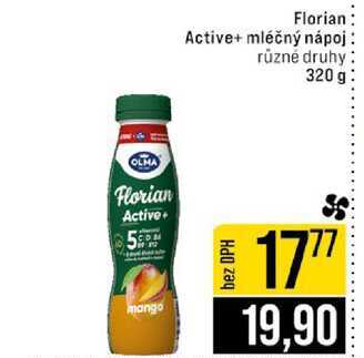 Florian Active+ mléčný nápoj různé druhy 320 g