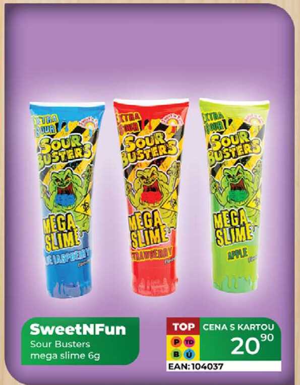 SweetNFun Sour Busters mega slime 6g  
