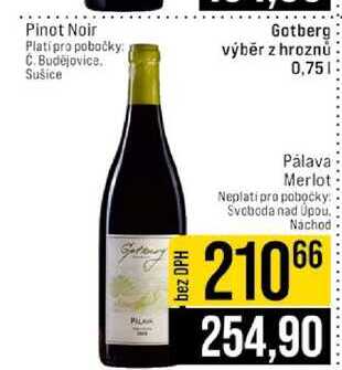 Gotberg výběr z hroznů 0,75l