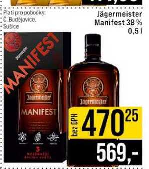 Jägermeister Manifest 38% 0,5l