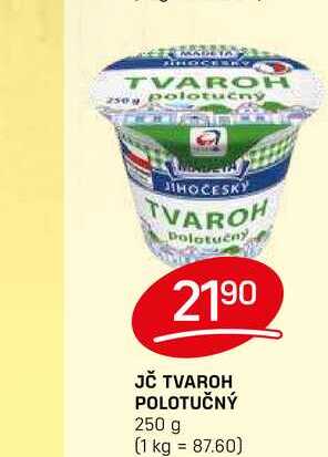 JČ TVAROH POLOTUČNÝ 250 g