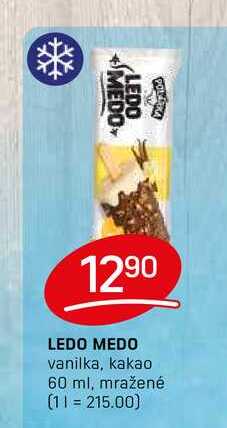 LEDO MEDO vanilka, kakao 60 ml, mražené