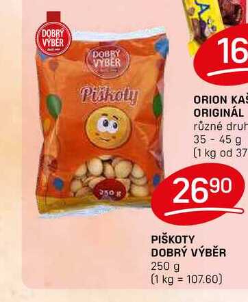 PIŠKOTY DOBRÝ VÝBĚR 250 g 