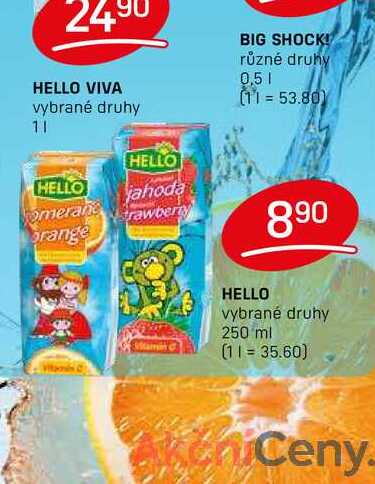 HELLO vybrané druhy 250 ml