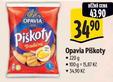 Opavia Piškoty, 220 g