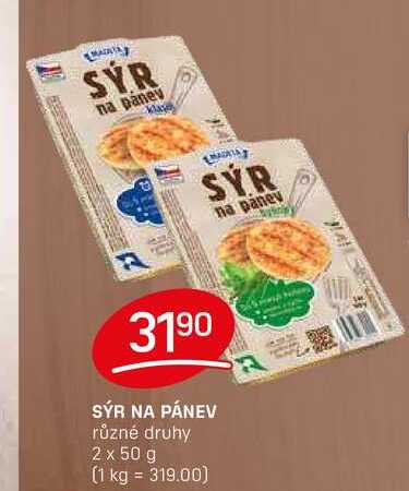 SÝR NA PÁNEV různé druhy 2 x 50 g 