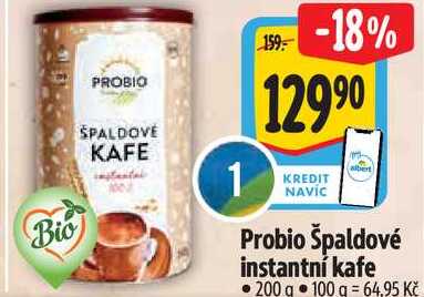 Probio Špaldové instantní kafe, 200 g
