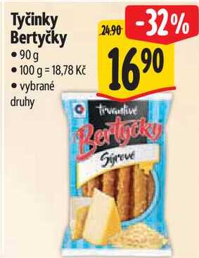 Tyčinky Bertyčky, 90 g