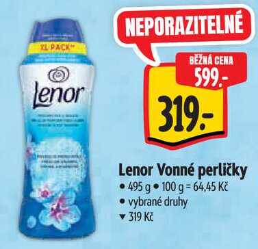 Lenor Vonné perličky, 495 g 