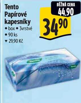 Tento Papírové kapesníky, 90 ks