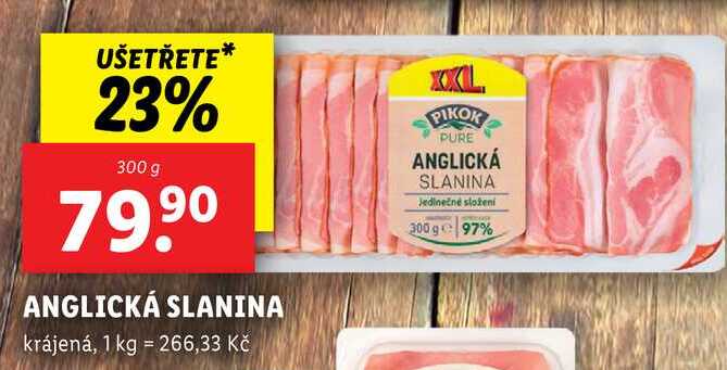ANGLICKÁ SLANINA, 300 g