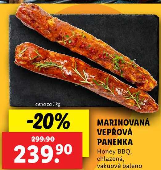 MARINOVANÁ VEPŘOVÁ PANENKA, cena za 100 g