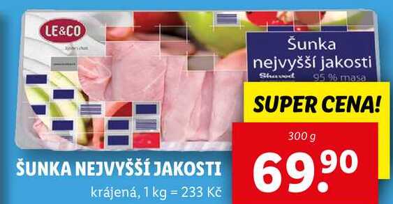 ŠUNKA NEJVYŠŠÍ JAKOSTI, 300 g