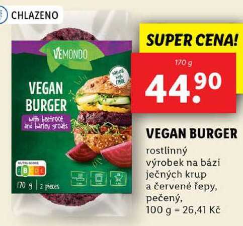 VEGAN BURGER, 170 g
