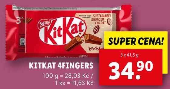 KITKAT 4FINGERS, 3x 41,5 g