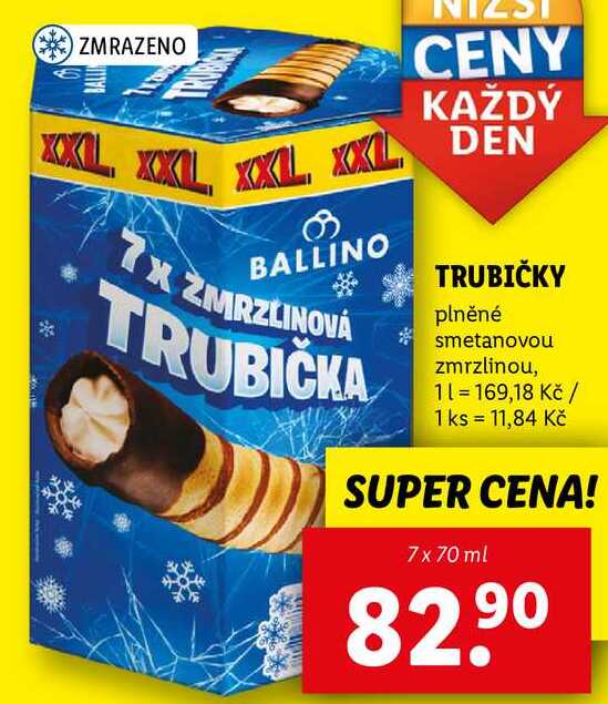 TRUBIČKY, 7x 70 ml