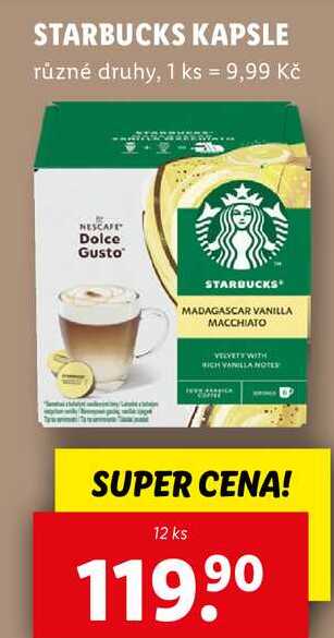 STARBUCKS KAPSLE, 12 ks