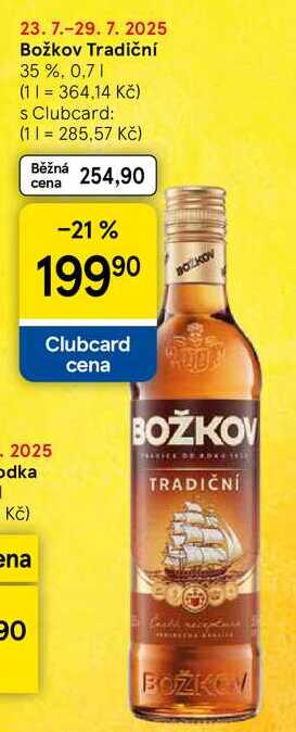 Božkov Tradiční 35 %, 0,7 l