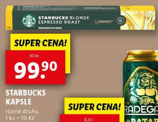 STARBUCKS KAPSLE, 10 ks