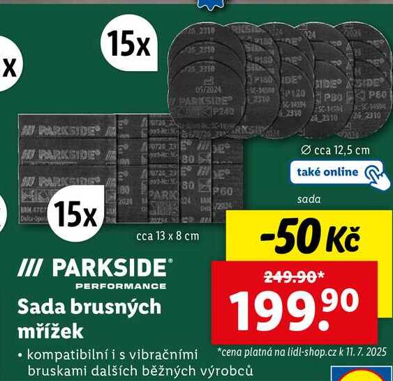 Sada brusných mřížek