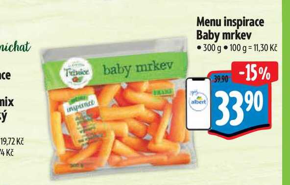  Menu inspirace Baby mrkev 300 g  