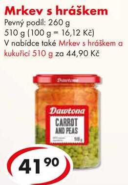 Mrkev s hráškem, 510 g