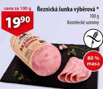 Řeznická šunka výběrová, 100 g 