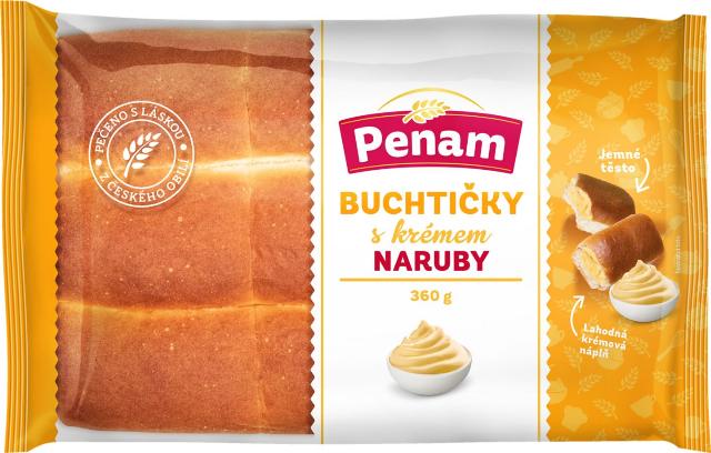 PENAM Buchtičky s krémem naruby