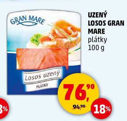 UZENÝ LOSOS GRAN MARE plátky, 100 g 