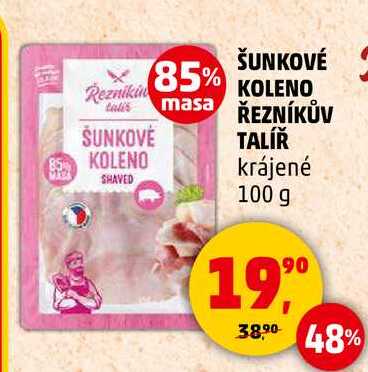 ŠUNKOVĖ KOLENO SHAVED ŘEZNÍKŮV TALÍŘ krájené, 100 g 
