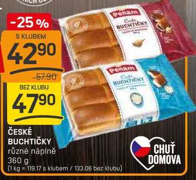 ČESKÉ BUCHTIČKY různé náplně 360 g 