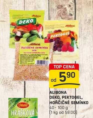 ALIBONA DEKO, PEKTOGEL, HOŘČIČNÉ SEMÍNKO 40-100 g 