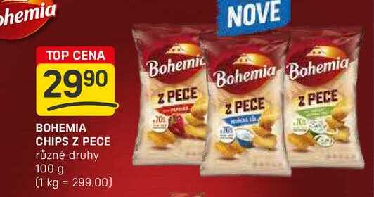 BOHEMIA CHIPS Z PECE různé druhy 100 g