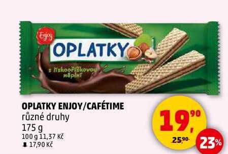 OPLATKY ENJOY/CAFÉTIME různé druhy, 175g  