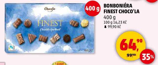 BONBONIÉRA FINEST CHOCO'LA, 400 g 