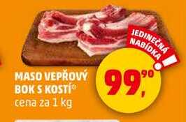 MASO VEPŘOVÝ BOK S KOSTÍ, 1 kg