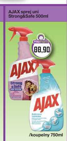 Ajax Čistící sprej do koupelny, vybrané druhy 750ml