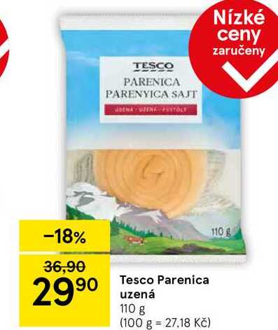Tesco Parenica uzená, 110 g 