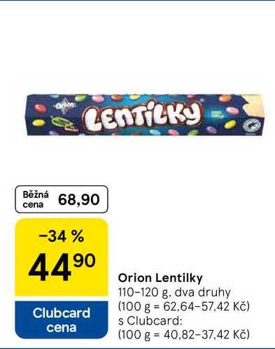 Orion Lentilky, 110-120 g 